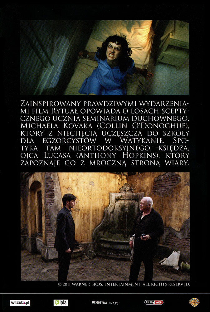 Ulotka filmu 'Rytuał (tył)'