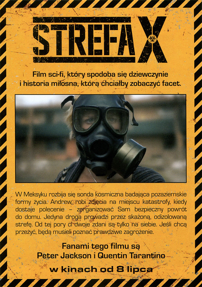 Ulotka filmu 'Strefa X (tył)'