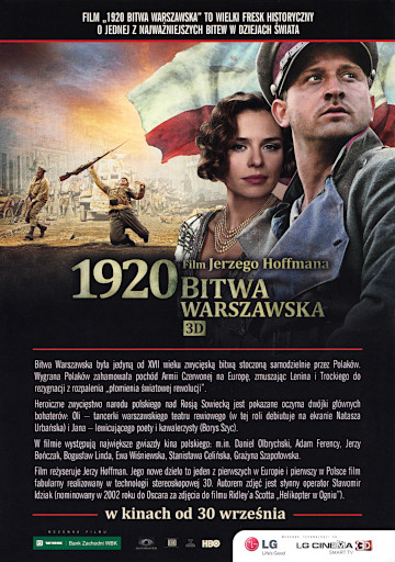 Przód ulotki filmu '1920 Bitwa Warszawska'