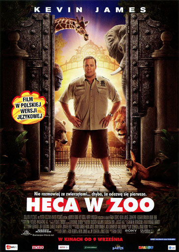 Przód ulotki filmu 'Heca W Zoo'