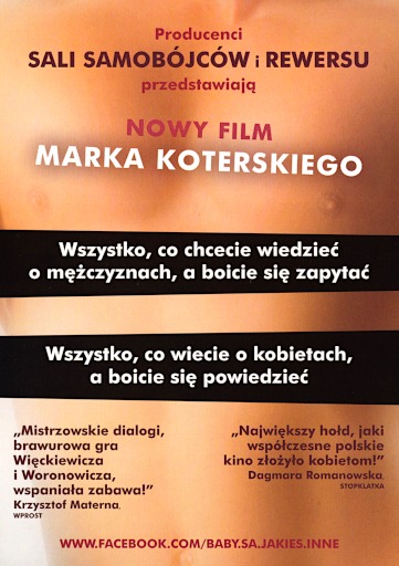 Tył ulotki filmu 'Baby Są Jakieś Inne'