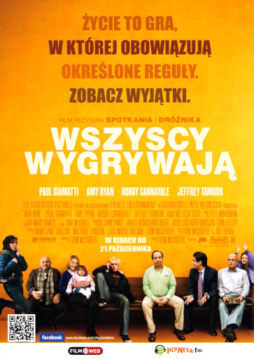 Przód ulotki filmu 'Wszyscy Wygrywają'