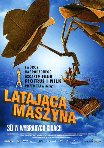 Przód ulotki filmu 'Latająca Maszyna'