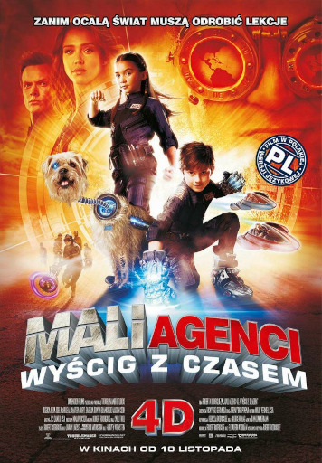 Polski plakat filmu 'Mali Agenci. Wyścig Z Czasem 4D'