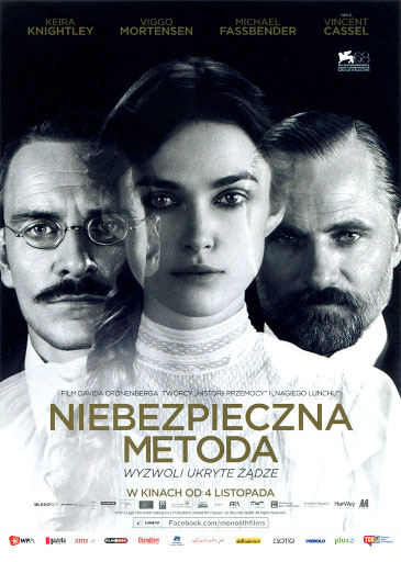 Przód ulotki filmu 'Niebezpieczna Metoda'