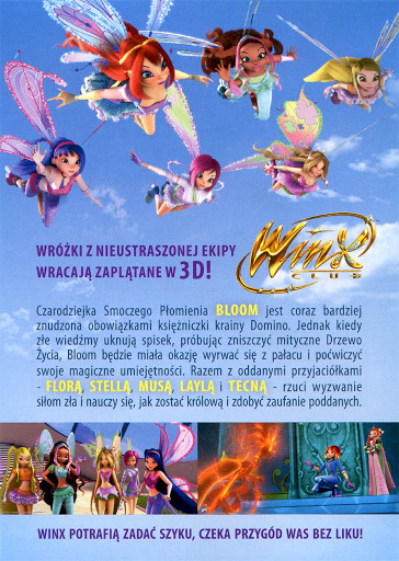 Tył ulotki filmu 'Winx Club - Magiczna Przygoda'