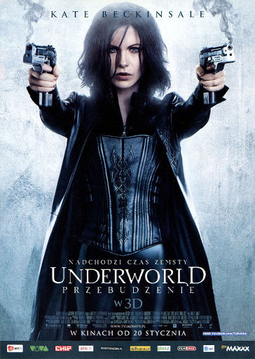 Przód ulotki filmu 'Underworld: Przebudzenie'