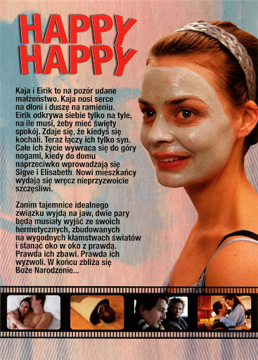 Tył ulotki filmu 'Happy, Happy'