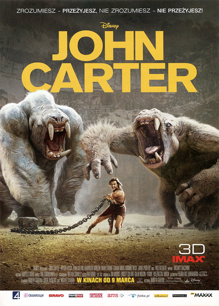 Ulotka filmu 'John Carter (przód - wersja B)'