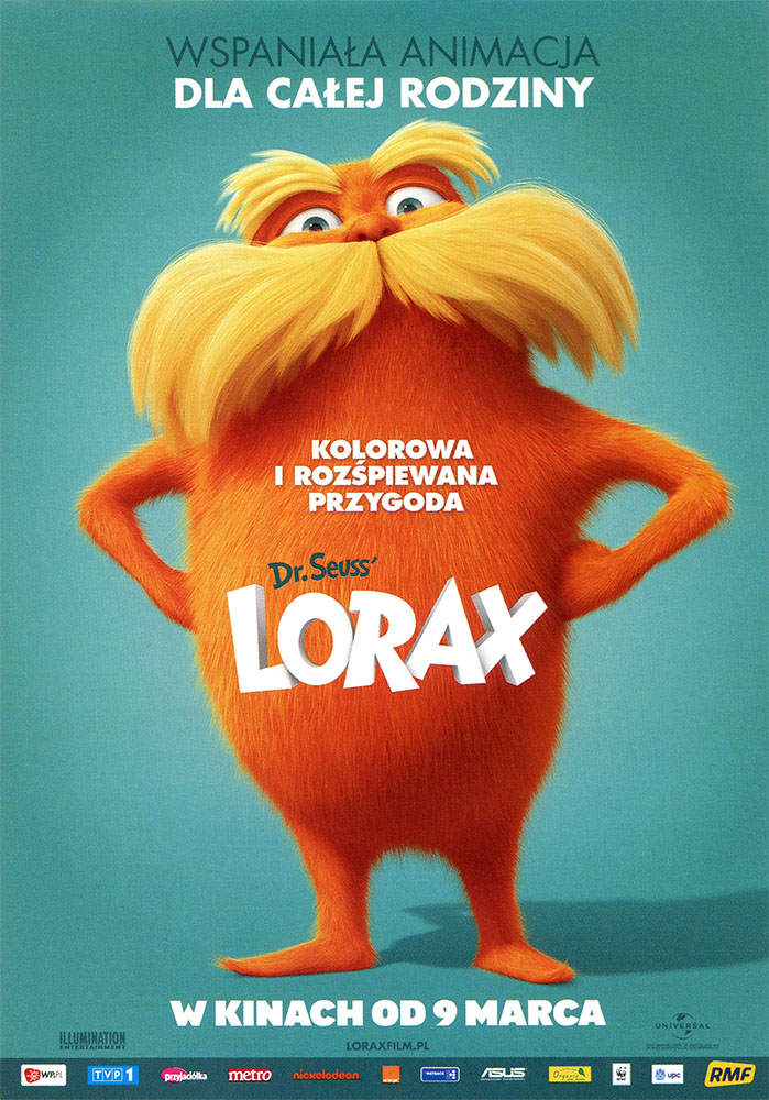 Ulotka filmu 'Lorax (przód)'