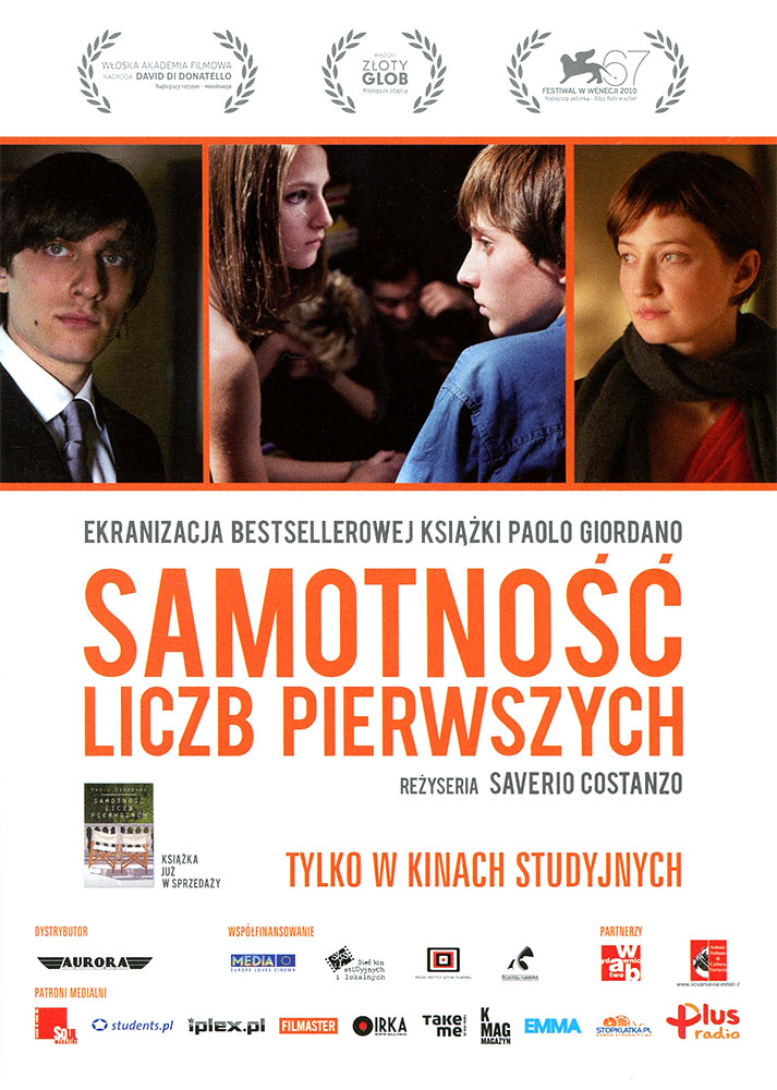 Ulotka filmu 'Samotność Liczb Pierwszych (przód)'