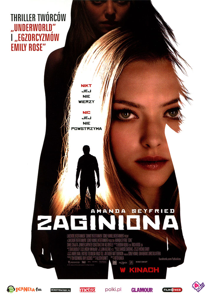 Ulotka filmu 'Zaginiona (przód)'