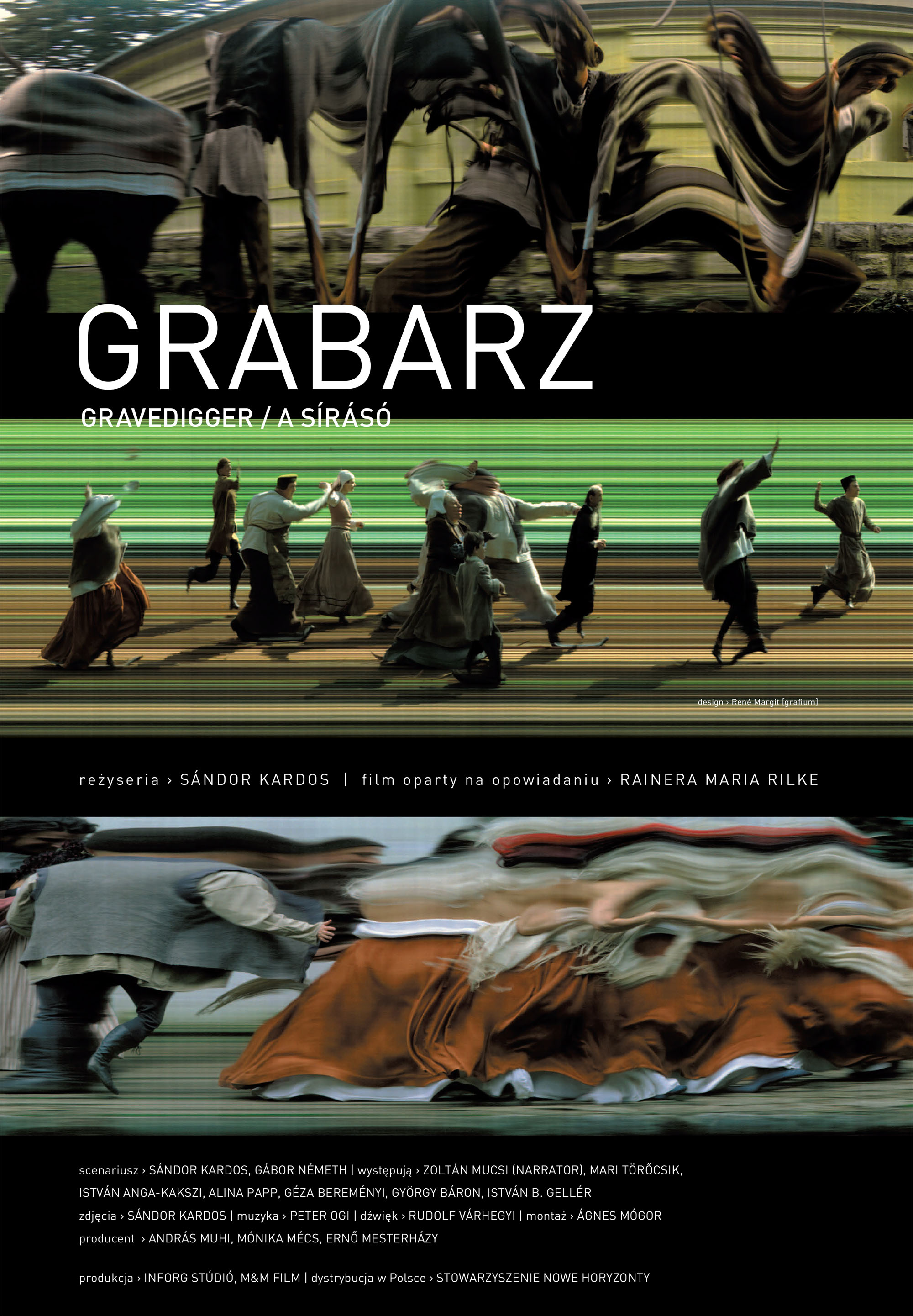 Polski plakat filmu 'Grabarz'