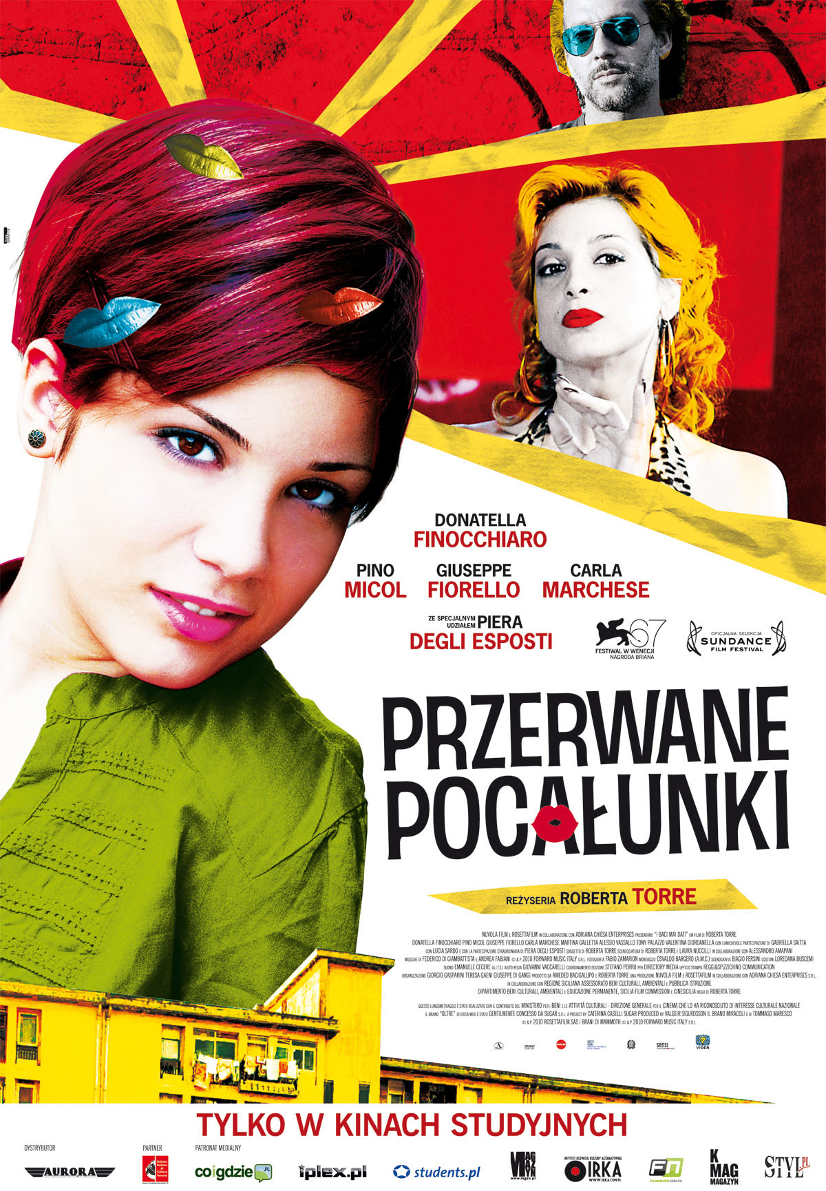 Polski plakat filmu 'Przerwane Pocałunki'