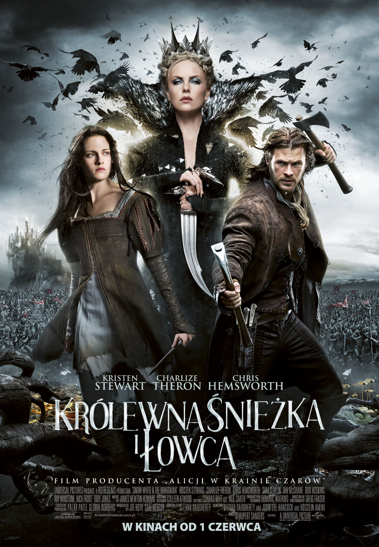 Polski plakat filmu 'Królewna Śnieżka i Łowca'