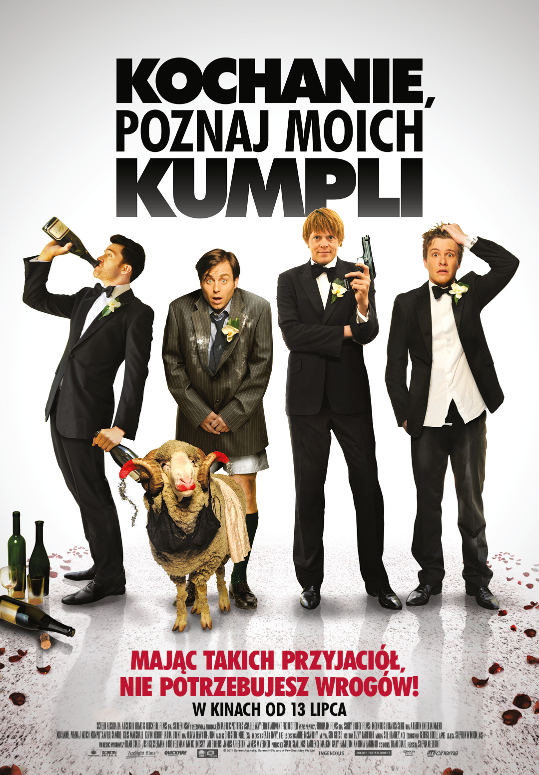 Polski plakat filmu 'Kochanie Poznaj Moich Kumpli'