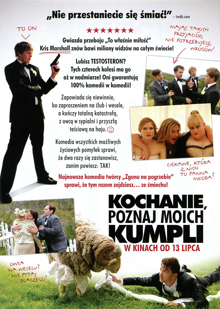 Ulotka filmu 'Kochanie Poznaj Moich Kumpli (tył)'