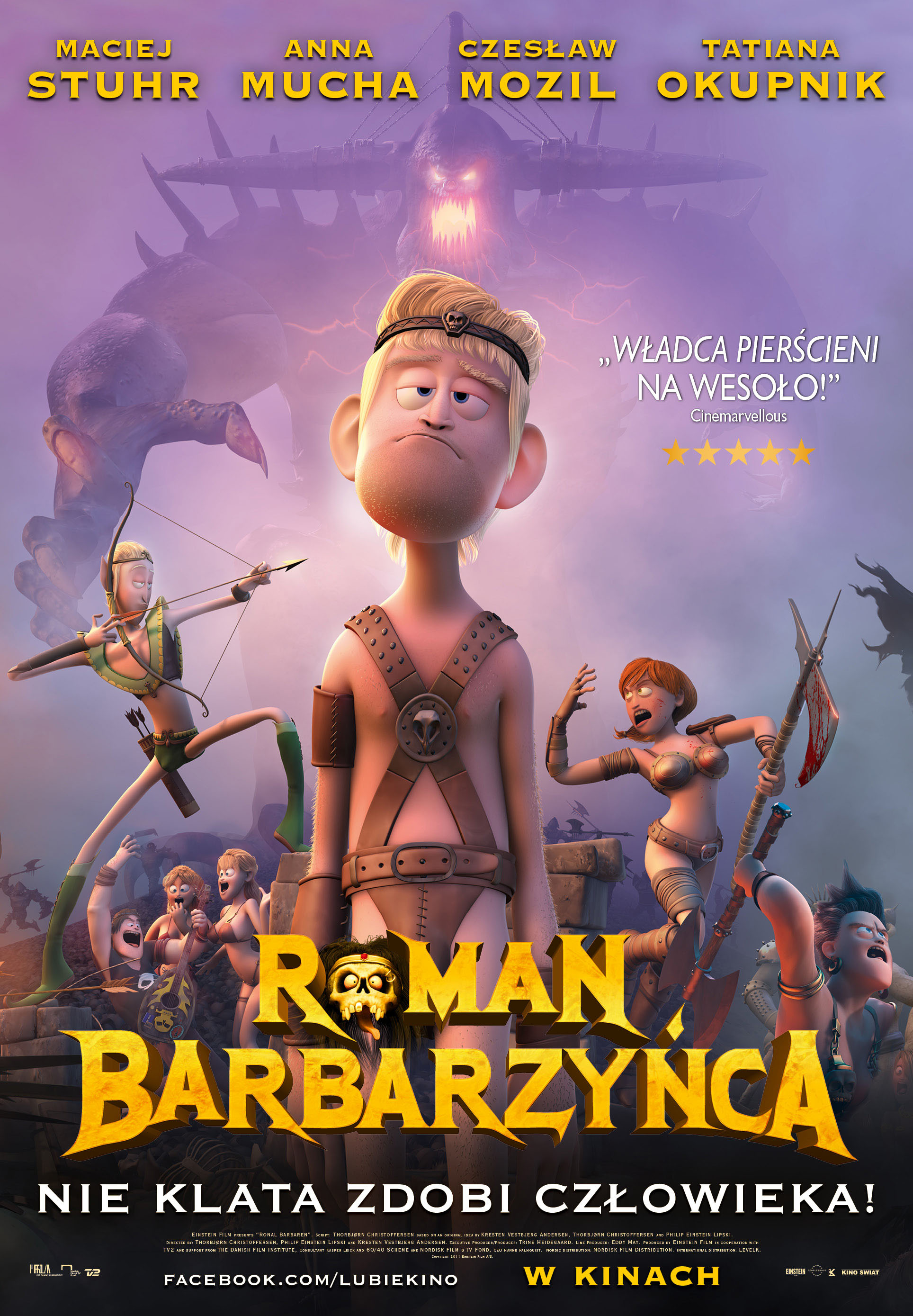 Polski plakat filmu 'Roman Barbarzyńca'