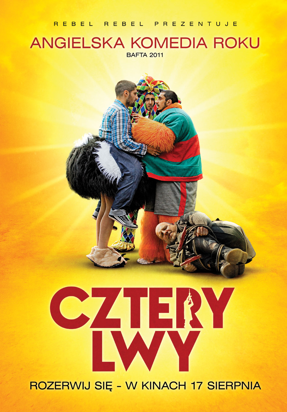 Polski plakat filmu 'Cztery Lwy'