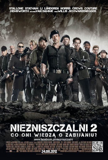 Polski plakat filmu 'Niezniszczalni 2'