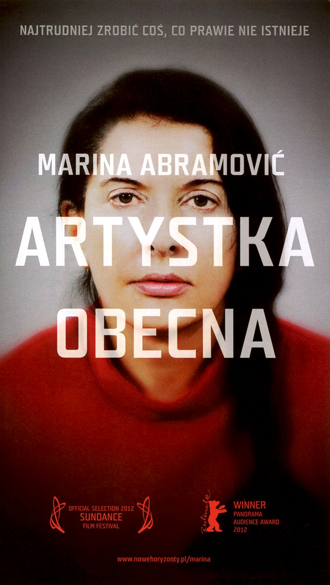 Ulotka filmu 'Marina Abramović: Artystka Obecna (przód)'