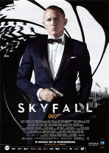 Przód ulotki filmu 'Skyfall'