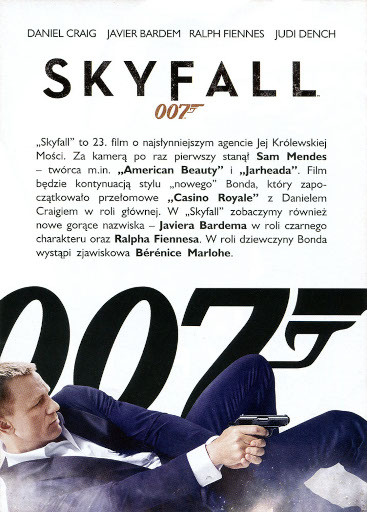 Tył ulotki filmu 'Skyfall'