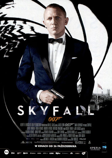 Przód ulotki filmu 'Skyfall'