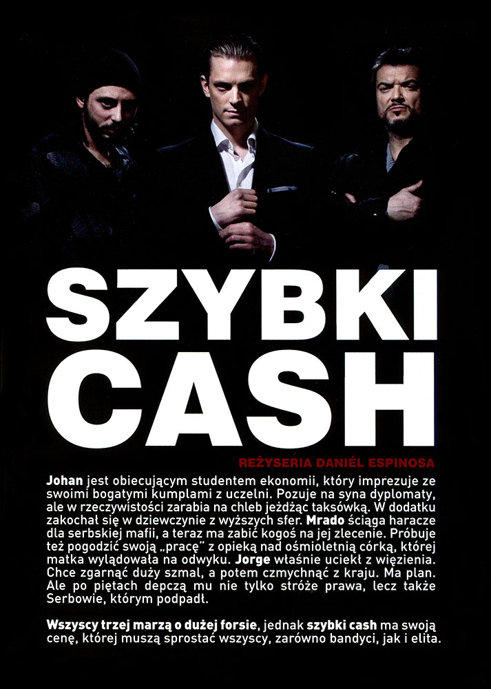 Ulotka filmu 'Szybki Cash (tył)'