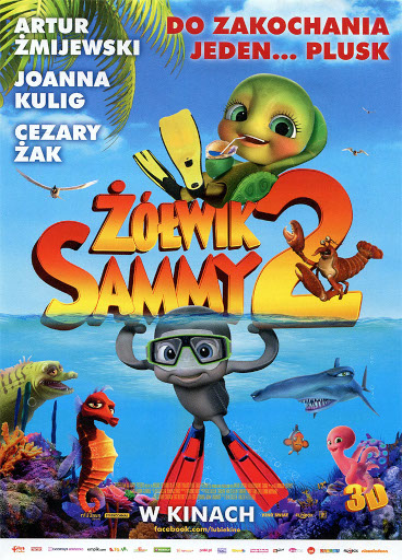 Przód ulotki filmu 'Żółwik Sammy 2'