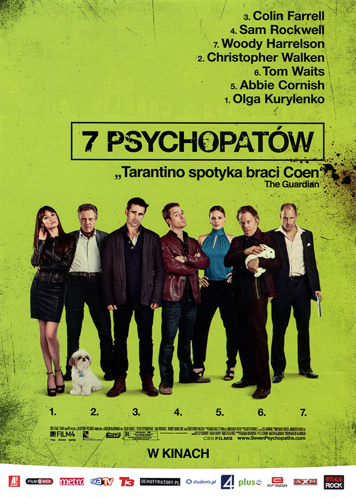 Ulotka filmu '7 Psychopatów (przód)'