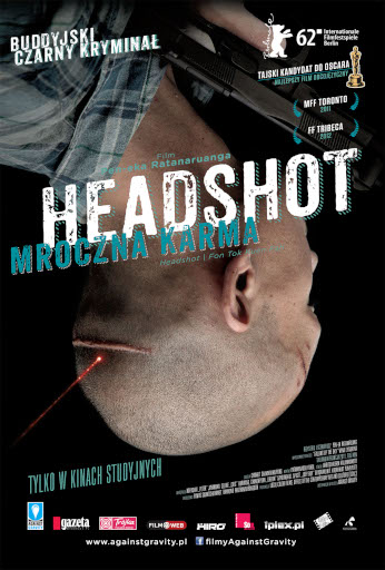 Przód ulotki filmu 'Headshot. Mroczna Karma'