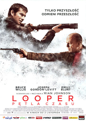 Przód ulotki filmu 'Looper - Pętla Czasu'