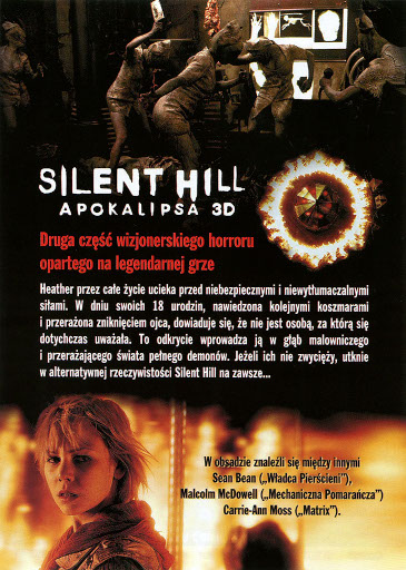 Tył ulotki filmu 'Silent Hill: Apokalipsa'