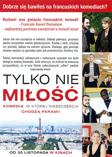 Tył ulotki filmu 'Tylko Nie Miłość'