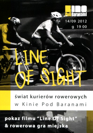 Przód ulotki filmu 'Line Of Sight. Świat Kurierów Rowerowych'