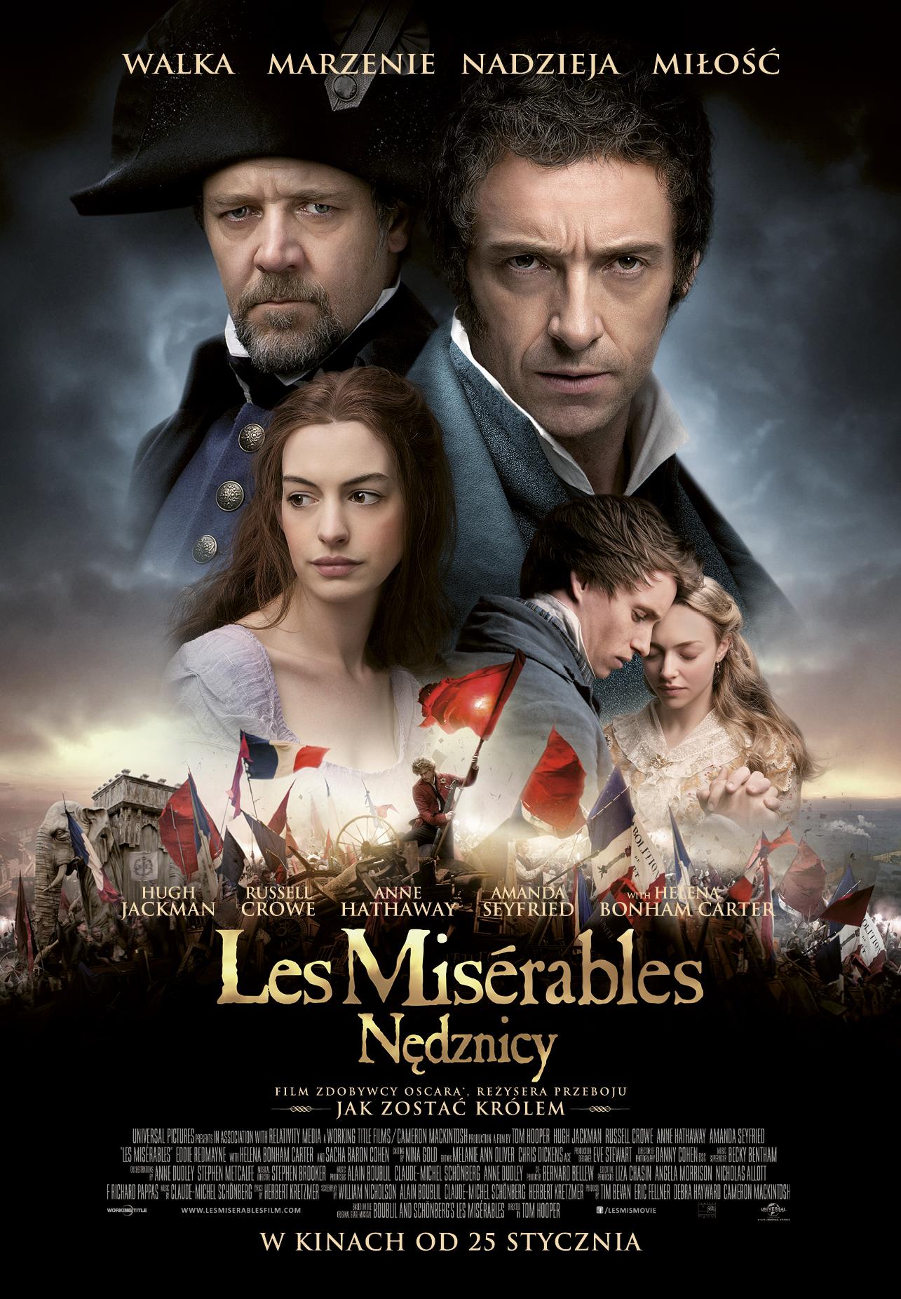 Polski plakat filmu 'Les Misérables. Nędznicy'