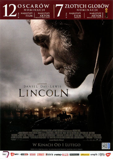 Przód ulotki filmu 'Lincoln'