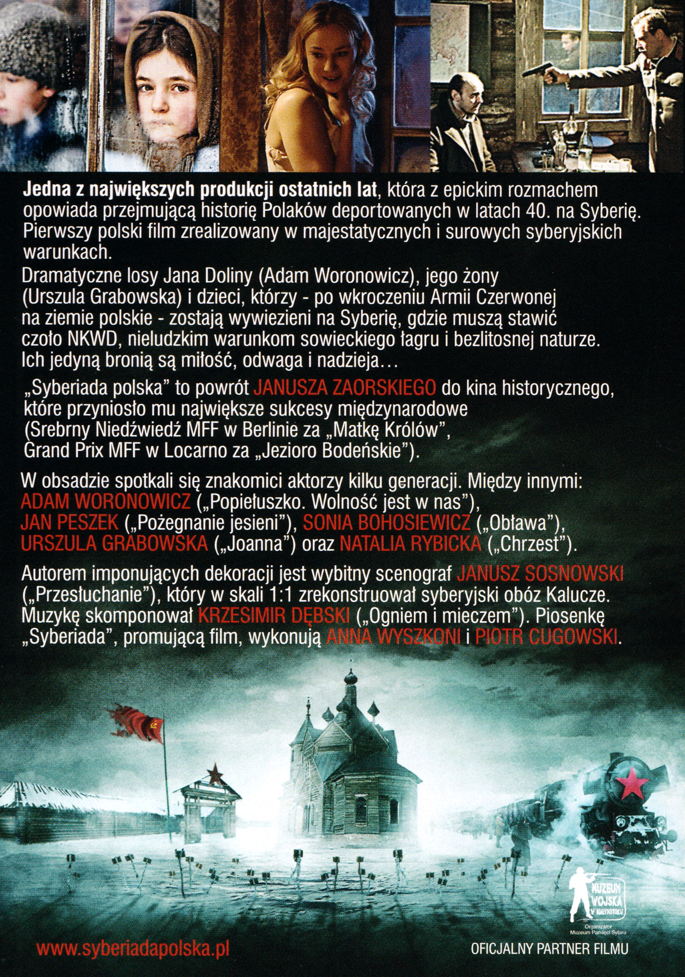 Ulotka filmu 'Syberiada Polska (tył)'