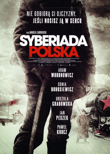 Przód ulotki filmu 'Syberiada Polska'