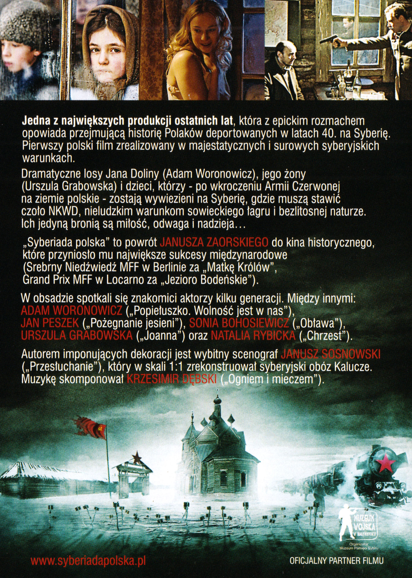 Ulotka filmu 'Syberiada Polska (tył - wersja B)'