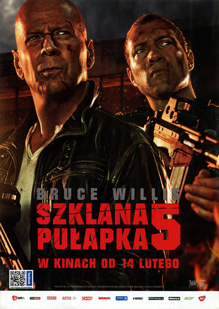 Ulotka filmu 'Szklana Pułapka 5 (przód)'