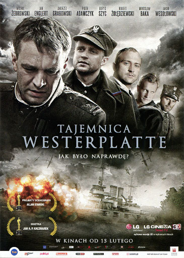 Przód ulotki filmu 'Tajemnica Westerplatte'