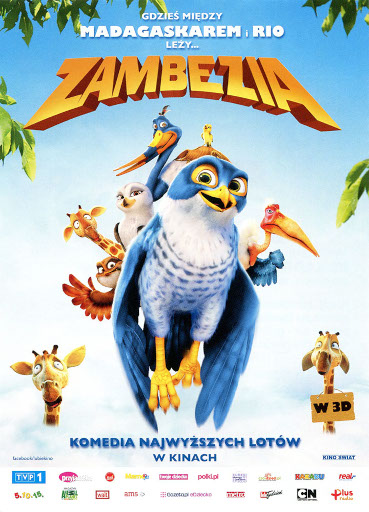 Przód ulotki filmu 'Zambezia'