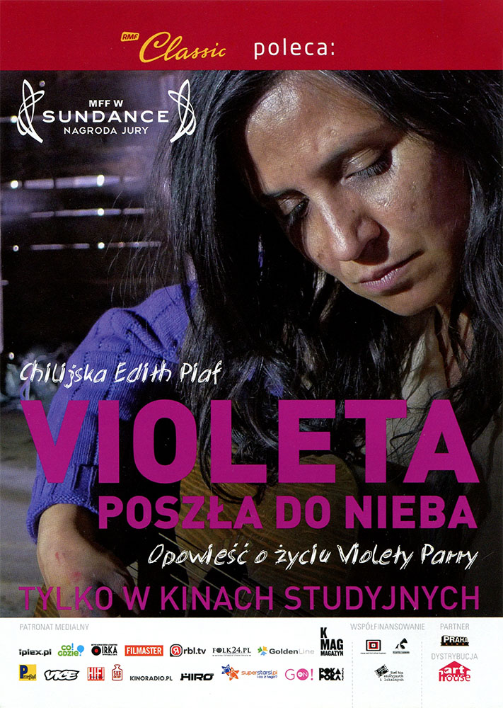 Ulotka filmu 'Violeta Poszła Do Nieba (przód)'