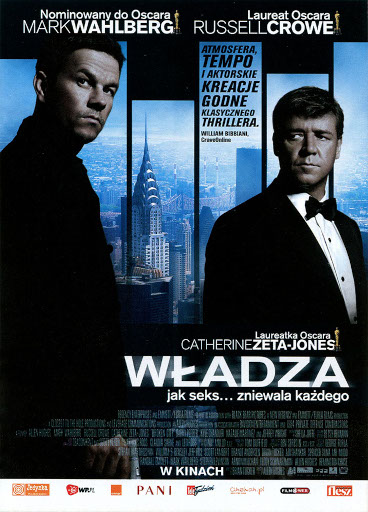 Przód ulotki filmu 'Władza'