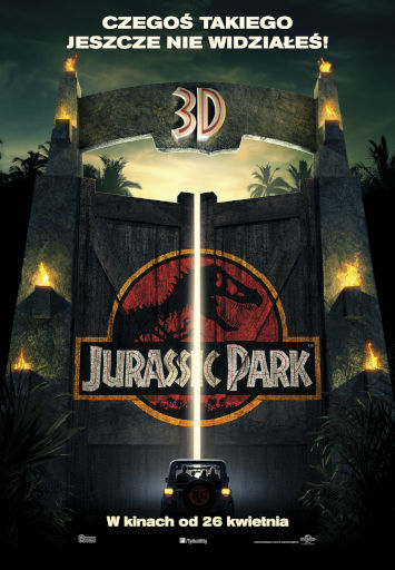 Polski plakat filmu 'Jurassic Park 3D'