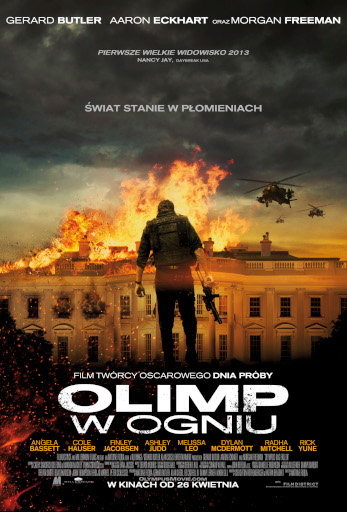 Polski plakat filmu 'Olimp W Ogniu'