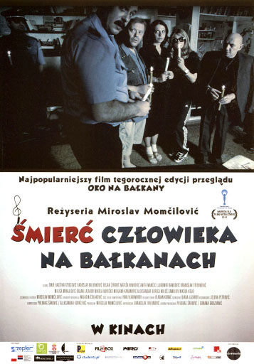 Przód ulotki filmu 'Śmierć Człowieka Na Bałkanach'