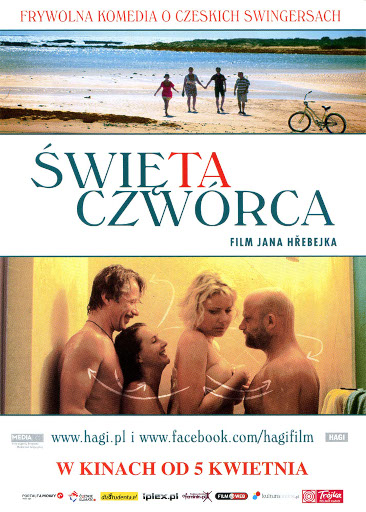 Przód ulotki filmu 'Święta Czwórca'